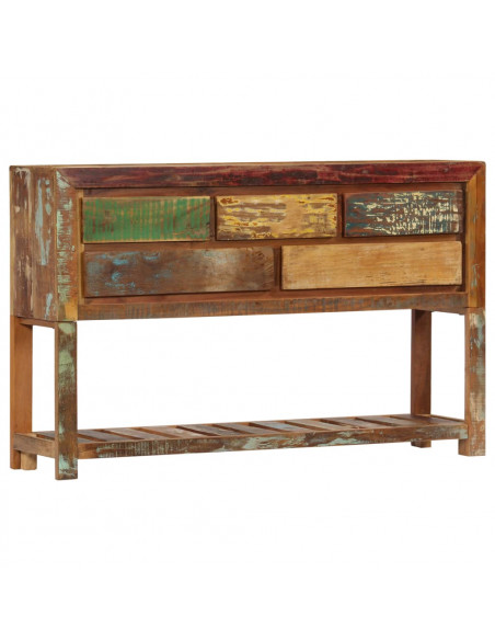 Credenza 120x30x75 cm Legno Massello di Recupero