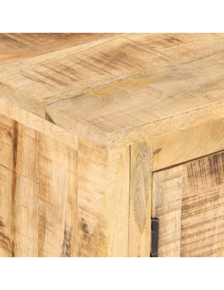 Credenza 120x30x76 cm in Legno di Mango Grezzo