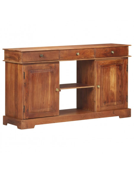 Credenza 135x35x75 cm in Legno Massello di Acacia
