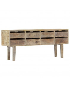 Credenza 140x30x60 cm in Legno Massello di Mango