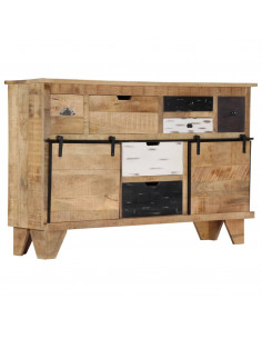 Credenza 140x38x90 cm in Legno Massello di Mango