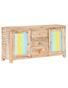 Credenza 151x40x75 cm in Legno Grezzo di Acacia