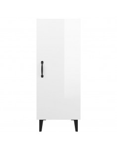 Credenza 34,5x34x90 cm in Legno Multistrato Bianco Lucido