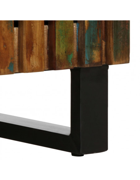 Credenza 38x34x160 cm in Legno Massello di Acacia