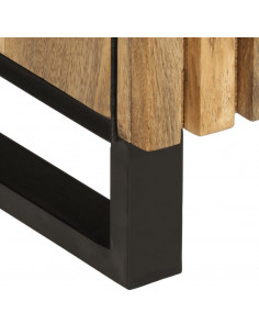 Credenza 38x34x160 cm in Legno Massello di Mango Grezzo