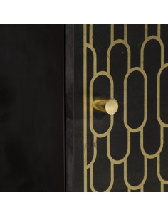 Credenza 40x33x110 cm in Legno Massello di Mango