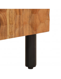 Credenza 40x33x75 cm in Legno Massello di Acacia