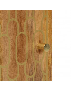 Credenza 40x33x75 cm in Legno Massello di Mango