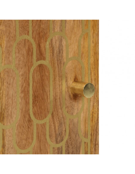 Credenza 40x33x75 cm in Legno Massello di Mango