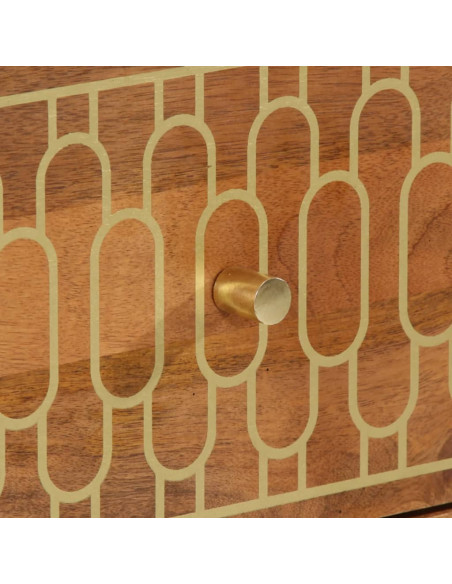 Credenza 40x33x75 cm in Legno Massello di Mango