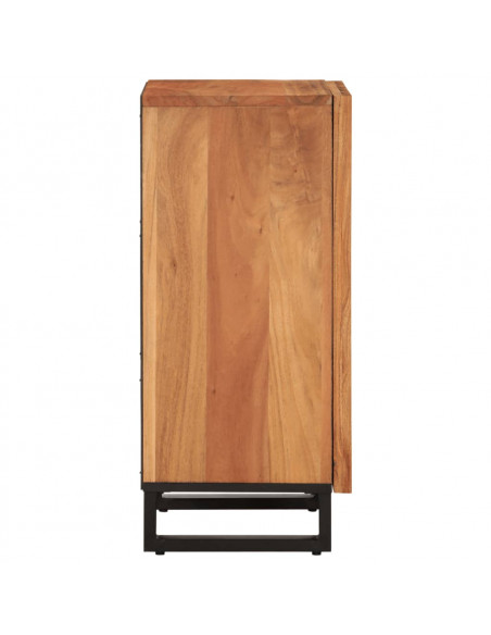 Credenza 40x34x75 cm in Legno Massello di Acacia