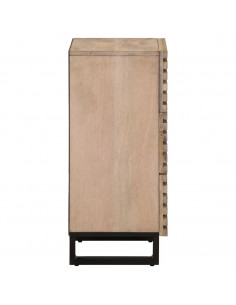 Credenza 40x34x75 cm in Legno Massello di Mango