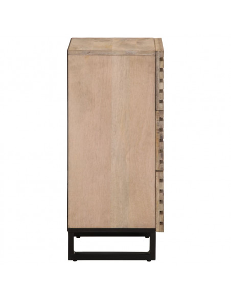Credenza 40x34x75 cm in Legno Massello di Mango