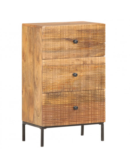 Credenza 45x30x75 cm in Legno Massello di Mango