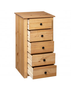 Credenza 46x40x89 cm in Legno Massello di Pino Panama Range