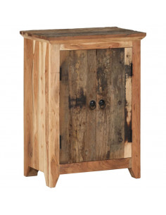 Credenza 55x33x75 in Legno Massello di Acacia e Recupero