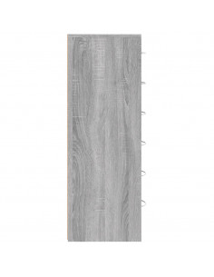 Credenza 6 Cassetti Grigio Sonoma 50x34x96 cm Legno Multistrato