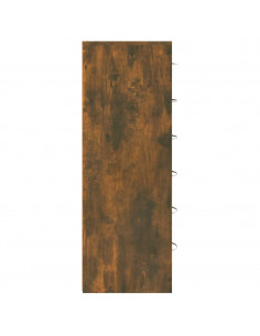 Credenza 6 Cassetti Rovere Fumo 50x34x96cm in Legno Multistrato