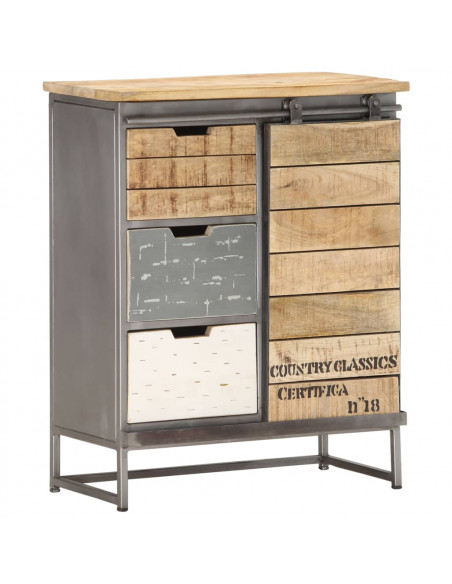 Credenza 60x30x70 cm in Legno Massello di Mango