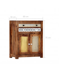 Credenza 60x30x75 cm in Legno Massello di Sheesham