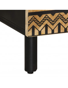 Credenza 60x33,5x100 cm in Legno Massello di Mango Grezzo