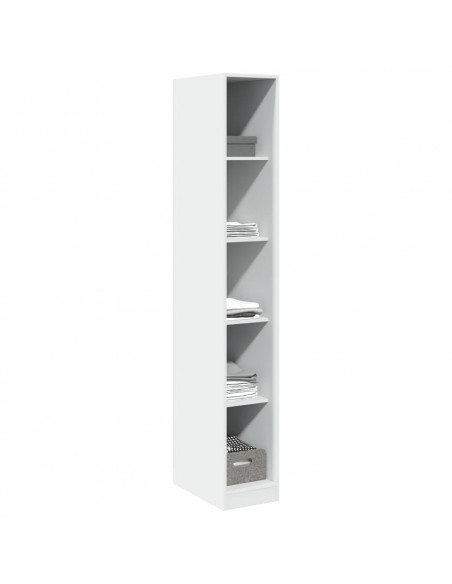 Armadio Bianco 30x50x200 cm in Legno Multistrato