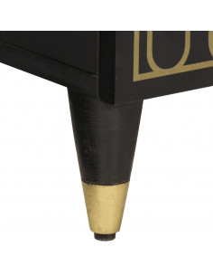 Credenza 60x33x75 cm in Legno Massello di Mango