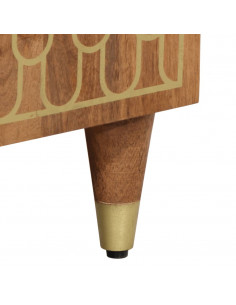 Credenza 60x33x75 cm in Legno Massello di Mango