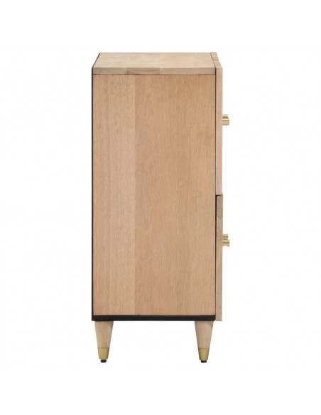 Credenza 60x33x75 cm in Legno Massello di Mango