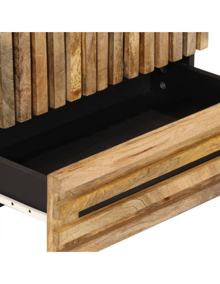 Credenza 60x34x100 cm in Legno Massello di Mango Grezzo