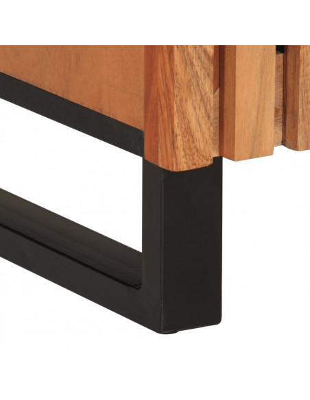 Credenza 60x34x75 cm in Legno Massello di Acacia