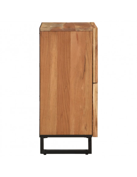 Credenza 60x34x75 cm in Legno Massello di Acacia