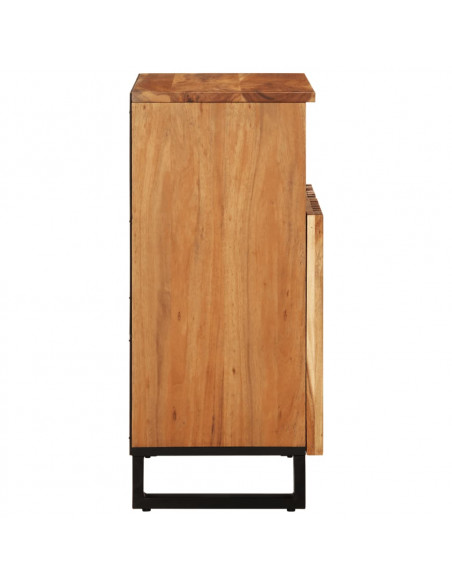 Credenza 60x34x75 cm in Legno Massello di Acacia