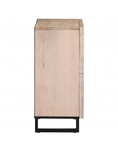 Credenza 60x34x75 cm in Legno Massello di Mango