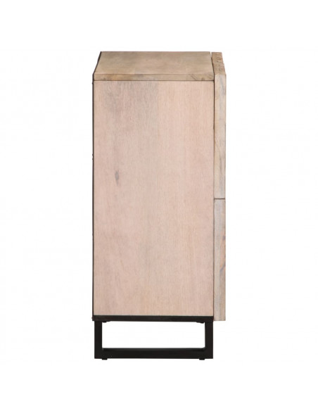 Credenza 60x34x75 cm in Legno Massello di Mango