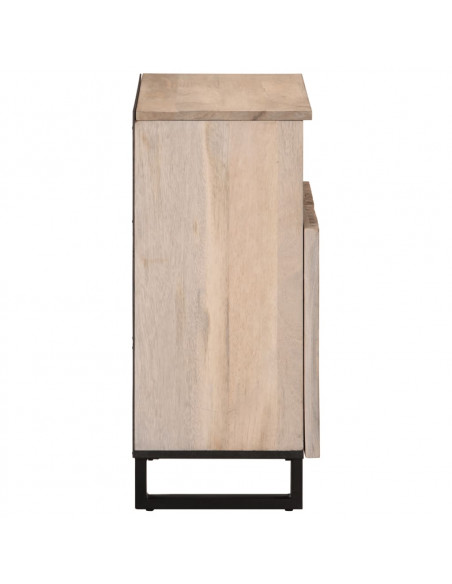 Credenza 60x34x75 cm in Legno Massello di Mango