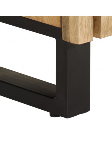 Credenza 60x34x75 cm in Legno Massello di Mango Grezzo