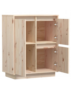 Credenza 60x34x75 cm in Legno Massello di Pino