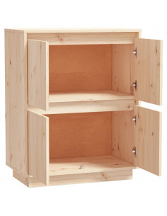 Credenza 60x34x75 cm in Legno Massello di Pino