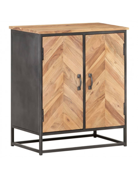 Credenza 60x35x70 cm in Legno Massello di Acacia