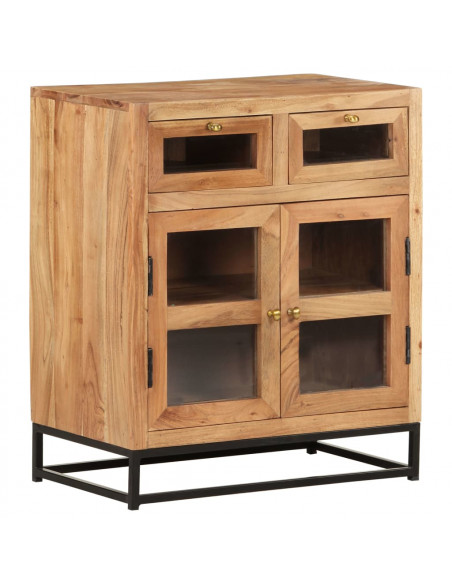 Credenza 60x35x70 cm in Legno Massello di Acacia