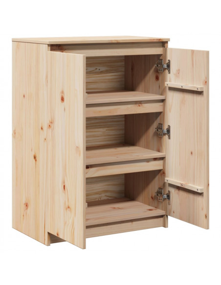 Credenza 60x36x84 cm in Legno Massello di Pino