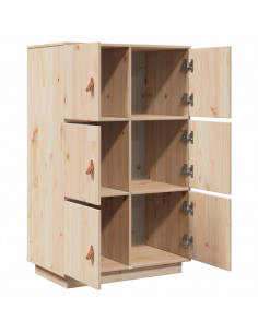 Credenza 67x40x108,5 cm in Legno Massello di Pino