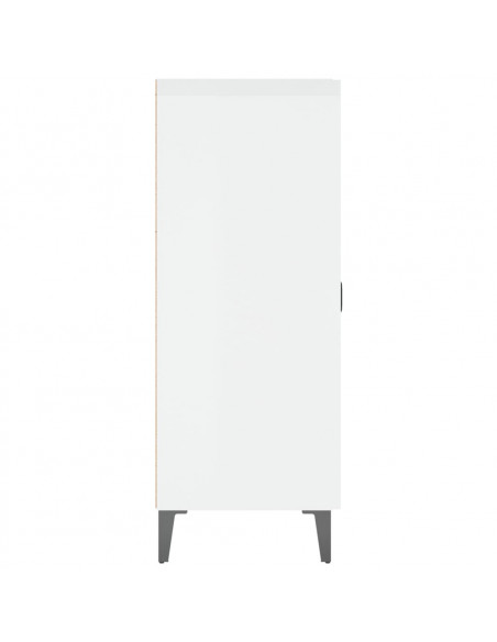 Credenza 69,5x34x90 cm in Legno Multistrato Bianco Lucido