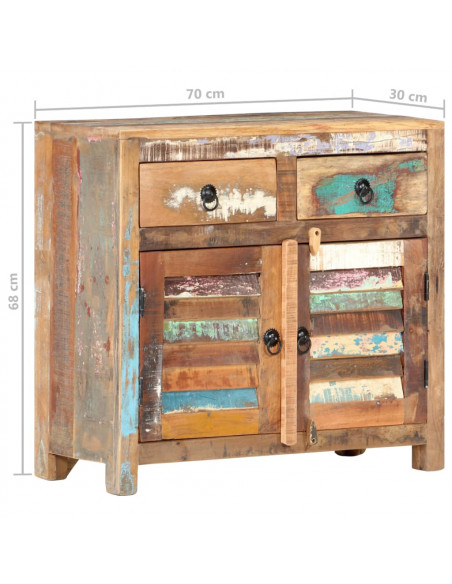 Credenza 70x30x68 cm in Legno Massello di Recupero