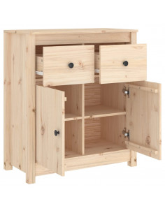 Credenza 70x35x80 cm in Legno Massello di Pino