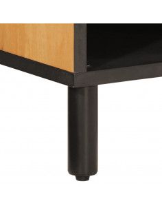 Credenza 80x33x75 cm in Legno Massello di Acacia