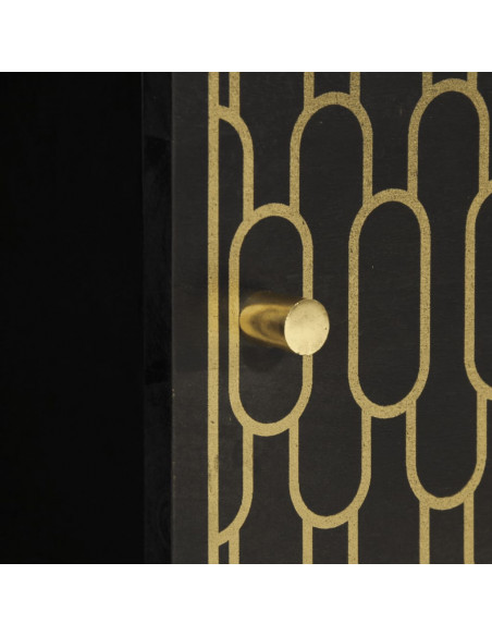 Credenza 80x33x75 cm in Legno Massello di Mango