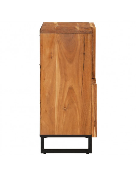 Credenza 80x34x75 cm in Legno Massello di Acacia