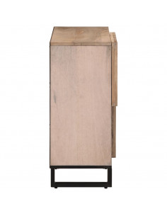 Credenza 80x34x75 cm in Legno Massello di Mango